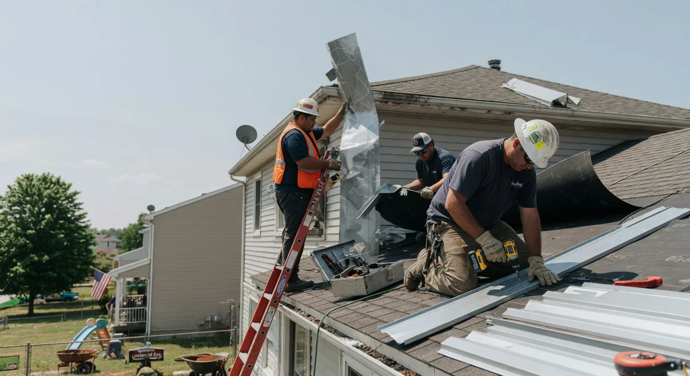Storm Damage Metal Roof Repair in Little Valley, NY